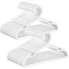 imageSONGMICS Baby Hangers 60 Pack Plastic Kids Hangers for Closet 11 x 61 Inches for Children Aged 06 Years SpaceSaving NonSlip Cloud White UCRP080W01100 Pack 11W x 61H