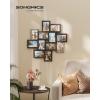imageSONGMICS 4x6 Collage Picture Frames 12Pack Photo Collage Frame for Wall Decor Glass Front Assembly Required Maroon Brown Heather Greige Ash BlackMaroon Brown  Heather Greige  Ash Black