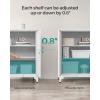 imageSONGMICS Garage Cabinet Metal Storage Cabinet with Doors and Shelves for Home Office Garage and Utility Room Black UOMC013B01Grey