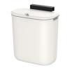 imageSONGMICS Hanging Trash Can 24 Gallon Compost Bin With Lid Wall Mounted for Kitchen Cupboard Bathroom Under Sink White ULTB820W9White