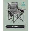 imageSONGMICS Oversized Lumbar Support Camping Chair HeavyDuty Outdoor Folding Chair Comfortable Padded Glamping Cooler Bag Weight Capacity 450 lb Slate Gray UGCB066G01Slate Gray