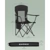 imageSONGMICS Oversized Lumbar Support Camping Chair HeavyDuty Outdoor Folding Chair Comfortable Padded Glamping Cooler Bag Weight Capacity 450 lb Slate Gray UGCB066G01Ink Black