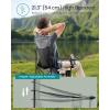 imageSONGMICS Oversized Lumbar Support Camping Chair HeavyDuty Outdoor Folding Chair Comfortable Padded Glamping Cooler Bag Weight Capacity 450 lb Slate Gray UGCB066G01Slate Gray