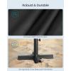 imageSONGMICS Umbrella Base Square Patio Umbrella Stand Sand Fillable Bag 88 lb for 510 ft Umbrellas HeavyDuty for Poles of Different Diameters Oudoor Beach Lawn Black UGUB0042B01Round