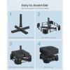 imageSONGMICS Umbrella Base Square Patio Umbrella Stand Sand Fillable Bag 88 lb for 510 ft Umbrellas HeavyDuty for Poles of Different Diameters Oudoor Beach Lawn Black UGUB0042B01Square