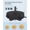 imageSONGMICS Umbrella Base Square Patio Umbrella Stand Sand Fillable Bag 88 lb for 510 ft Umbrellas HeavyDuty for Poles of Different Diameters Oudoor Beach Lawn Black UGUB0042B01Round