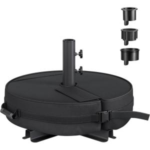 imageSONGMICS Umbrella Base Square Patio Umbrella Stand Sand Fillable Bag 88 lb for 510 ft Umbrellas HeavyDuty for Poles of Different Diameters Oudoor Beach Lawn Black UGUB0042B01Round