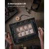 imageSONGMICS 12Slot Watch Box 2Tier Watch Display Case with Large Glass Lid Removable Watch Pillows Velvet Lining Jewelry Box Gift Idea Ebony Black UJOW012B01Ebony Black