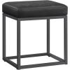 imageSONGMICS HOME LUIZ Collection  Ottoman Square Coffee Table Footstool Reversible Top Padded Seat Side Table Minimalist Steel Frame Max Load 660 lb for Living Room Dove Gray ULOM077G01Ink Black
