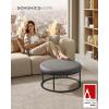 imageSONGMICS HOME LUIZ Collection  Ottoman Square Coffee Table Footstool Reversible Top Padded Seat Side Table Minimalist Steel Frame Max Load 660 lb for Living Room Dove Gray ULOM077G01Dove Gray