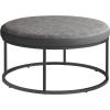 imageSONGMICS HOME LUIZ Collection  Ottoman Square Coffee Table Footstool Reversible Top Padded Seat Side Table Minimalist Steel Frame Max Load 660 lb for Living Room Dove Gray ULOM077G01Dove Gray