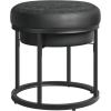 imageSONGMICS HOME LUIZ Collection  Ottoman Square Coffee Table Footstool Reversible Top Padded Seat Side Table Minimalist Steel Frame Max Load 660 lb for Living Room Dove Gray ULOM077G01Ink Black