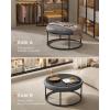imageSONGMICS HOME LUIZ Collection  Ottoman Square Coffee Table Footstool Reversible Top Padded Seat Side Table Minimalist Steel Frame Max Load 660 lb for Living Room Dove Gray ULOM077G01Dove Gray