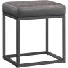 imageSONGMICS HOME LUIZ Collection  Ottoman Square Coffee Table Footstool Reversible Top Padded Seat Side Table Minimalist Steel Frame Max Load 660 lb for Living Room Dove Gray ULOM077G01Dove Gray
