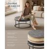 imageSONGMICS HOME LUIZ Collection  Ottoman Square Coffee Table Footstool Reversible Top Padded Seat Side Table Minimalist Steel Frame Max Load 660 lb for Living Room Dove Gray ULOM077G01Dove Gray
