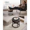 imageSONGMICS HOME LUIZ Collection  Ottoman Square Coffee Table Footstool Reversible Top Padded Seat Side Table Minimalist Steel Frame Max Load 660 lb for Living Room Dove Gray ULOM077G01Walnut Brown