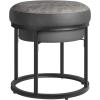 imageSONGMICS HOME LUIZ Collection  Ottoman Square Coffee Table Footstool Reversible Top Padded Seat Side Table Minimalist Steel Frame Max Load 660 lb for Living Room Dove Gray ULOM077G01Dove Gray