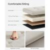 imageSONGMICS Storage Ottoman Bench Foldable Ottoman Foot Rest 15 x 43 x 15 Inches End of Bed Bench Storage Chest Load up to 660 lb for Living Room Bedroom Entryway Cream White ULSF277W01Cream White