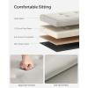 imageSONGMICS Storage Ottoman Foldable Small Ottoman Foot Rest 122 x 161 Inches Foot Stool Load up to 286 lb for Living Room Bedroom Dorm Slate Gray ULSF200G01Cream White
