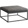 imageSONGMICS HOME LUIZ Collection  Ottoman Square Coffee Table Footstool Reversible Top Padded Seat Side Table Minimalist Steel Frame Max Load 660 lb for Living Room Dove Gray ULOM077G01Dove Gray
