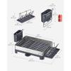 imageSONGMICS Large Dish Drying Rack Premium Stainless Steel Dish Rack with Rotatable Spout FingerprintResistant Dish Drainers for Kitchen Counter 125 x 225 in Silver and Gray UKCS030E01Silver  Gray