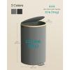 imageSONGMICS Laundry Hamper Laundry Basket with Lid 238 Gal 90 L with Removable Liner Bag for Laundry Room Bedroom Living Room Ink Black and Light Bamboo ULCB547B01Slate Gray