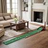 imageSONGMICS Golf Putting Green Golf Putting Mat with Ball Return for Indoors Office Carry Bag and 3 Golf Balls Gift for Man Golfer RedBrown