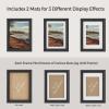 imageSONGMICS Picture Frames with 16 Mats Set of 10 Collage Photo Frames Two 8x10 Four 5x7 Four 4x6 Frames Hanging or Table Display Glass 12 NonTrace Nails Ash Black URPF049B01Ash Black