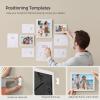 imageSONGMICS Picture Frames with 16 Mats Set of 10 Collage Photo Frames Two 8x10 Four 5x7 Four 4x6 Frames Hanging or Table Display Glass 12 NonTrace Nails Ash Black URPF049B01Cloud White