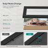 imageSONGMICS Picture Frames with 16 Mats Set of 10 Collage Photo Frames Two 8x10 Four 5x7 Four 4x6 Frames Hanging or Table Display Glass 12 NonTrace Nails Ash Black URPF049B01Ash Black
