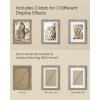 imageSONGMICS Picture Frames with 16 Mats Set of 10 Collage Photo Frames Two 8x10 Four 5x7 Four 4x6 Frames Hanging or Table Display Glass 12 NonTrace Nails Ash Black URPF049B01Maroon Brown  Heather Greige  Ash Black