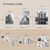 imageSONGMICS Picture Frames with 16 Mats Set of 10 Collage Photo Frames Two 8x10 Four 5x7 Four 4x6 Frames Hanging or Table Display Glass 12 NonTrace Nails Ash Black URPF049B01Cloud White