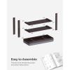 imageSONGMICS Bamboo Shoe Bench 3Tier Shoe Rack Organizer for Entryway Living Room Bench Seat Holds Up to 300 lb 119 x 205 x 192 Inches Rustic Walnut and Slate Gray ULBS504M01Rustic Walnut  Slate Gray