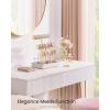 imageSONGMICS Bracelet Holder Stand Jewelry Display Stand Jewelry Organizer with 3 Tiers and Velvet Tray Removable Ring Holder Cloud White and Camel Brown UJJS027A01Cloud White  Camel Brown