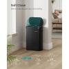 imageSONGMICS Motion Sensor Trash Can 13Gallon 50 L Automatic Garbage Can with Soft Close Lid Stainless Steel Wave or Touch to Open Includes 15 Bags Ink Black ULTB640B01Ink Black