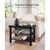 imageSONGMICS Shoe Rack Bench 3Tier Bamboo Shoe Storage Organizer Entryway Bench Holds Up to 286 lb 113 x 197 x 178 Inches for Entryway Bathroom Bedroom Ink Black ULBS001B01Ink Black