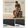 imageSONGMICS Shoe Rack Bench 3Tier Bamboo Shoe Storage Organizer Entryway Bench Holds Up to 286 lb 113 x 197 x 178 Inches for Entryway Bathroom Bedroom Ink Black ULBS001B01Ink Black