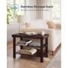 imageSONGMICS Shoe Rack Bench 3Tier Bamboo Shoe Storage Organizer Entryway Bench Holds Up to 286 lb 113 x 197 x 178 Inches for Entryway Bathroom Bedroom Ink Black ULBS001B01Brown