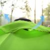 imageSONGMICS Patio Umbrella 9 ft Outdoor Table Umbrella Deck Umbrella with 8 Ribs UPF 50 30 DualTilt System Base Not Included for Patio Garden Pool White UGPU09BEV1Bright Green