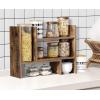 imageSONGMICS Bamboo File Organizer Paper Sorter with 5 Adjustable Shelves Top Storage Compartments Natural UOFS44YDesktop Organizer