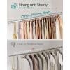 imageSONGMICS Clothes Rack HeavyDuty Rolling Clothing Garment Rack with Wheels Extendable Hanging Rod and Adjustable Height Portable with Shelf and Hooks Silver UHSR014E01Silver