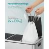imageSONGMICS Trash Bags for 26Gallon 10 L Trash Cans Drawstring Kitchen Garbage Bags PreSeparated QuickDispense Box Liner Code R 2 Rolls 80 Count White UKRB011A0240 Count Pack of 4
