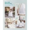 imageSONGMICS Trash Bags for 26Gallon 10 L Trash Cans Drawstring Kitchen Garbage Bags PreSeparated QuickDispense Box Liner Code R 2 Rolls 80 Count White UKRB011A0240 Count Pack of 2
