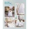 imageSONGMICS Trash Bags for 26Gallon 10 L Trash Cans Drawstring Kitchen Garbage Bags PreSeparated QuickDispense Box Liner Code R 2 Rolls 80 Count White UKRB011A0240 Count Pack of 4