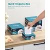 imageSONGMICS Trash Bags for 26Gallon 10 L Trash Cans Drawstring Kitchen Garbage Bags PreSeparated QuickDispense Box Liner Code R 2 Rolls 80 Count White UKRB011A0240 Count Pack of 2