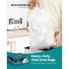 imageSONGMICS Trash Bags for 26Gallon 10 L Trash Cans Drawstring Kitchen Garbage Bags PreSeparated QuickDispense Box Liner Code R 2 Rolls 80 Count White UKRB011A0240 Count Pack of 2