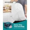 imageSONGMICS Trash Bags for 26Gallon 10 L Trash Cans Drawstring Kitchen Garbage Bags PreSeparated QuickDispense Box Liner Code R 2 Rolls 80 Count White UKRB011A0240 Count Pack of 4