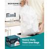 imageSONGMICS Trash Bags for 26Gallon 10 L Trash Cans Drawstring Kitchen Garbage Bags PreSeparated QuickDispense Box Liner Code R 2 Rolls 80 Count White UKRB011A0240 Count Pack of 4