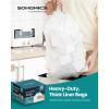 imageSONGMICS Trash Bags for 26Gallon 10 L Trash Cans Drawstring Kitchen Garbage Bags PreSeparated QuickDispense Box Liner Code R 2 Rolls 80 Count White UKRB011A0240 Count Pack of 4