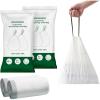 imageSONGMICS Trash Bags for 26Gallon 10 L Trash Cans Drawstring Kitchen Garbage Bags PreSeparated QuickDispense Box Liner Code R 2 Rolls 80 Count White UKRB011A0245 Count Pack of 2